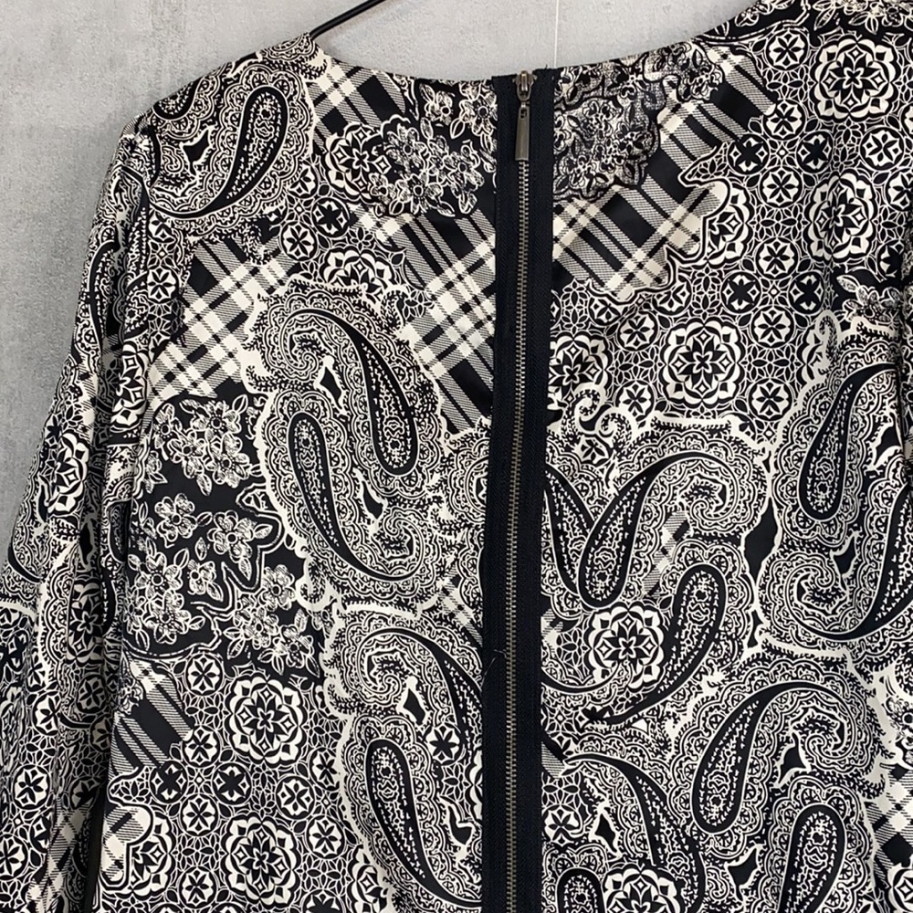 Style & Co paisley black and white dress - Picture 7 of 7